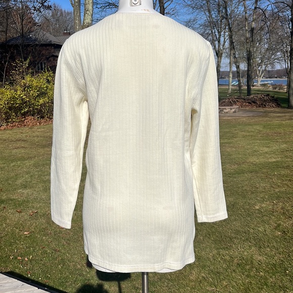 Worthington cotton-blend cream jersey L-XL - Picture 4 of 8